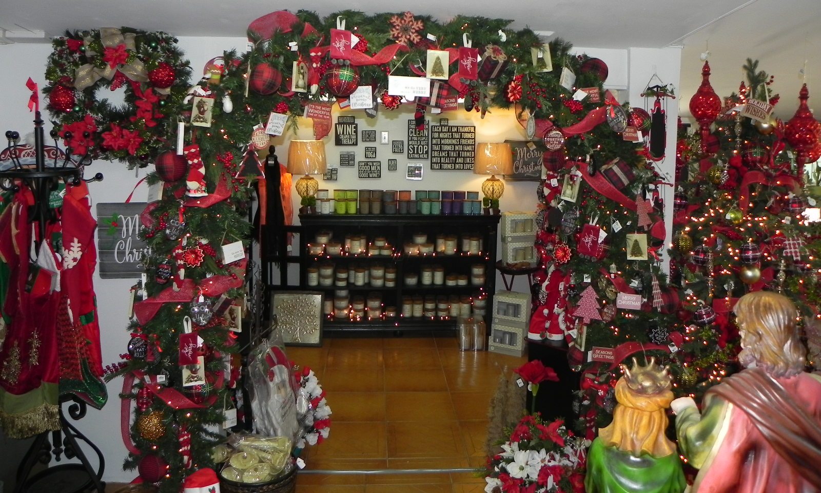 We ve received a HUGE shipment of Christmas decor in stock from ornaments to garland and we re ready to you decorating